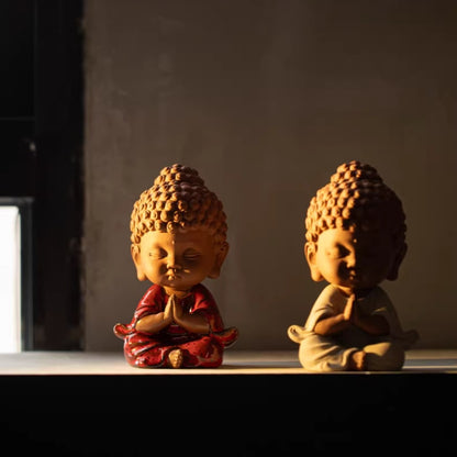 Handcrafted Porcelain Buddha Figurine – Serenity and Cultural Heritage | Zen Ara Grove