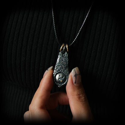 Handcrafted Copper Taiji Medallion with Big Dipper – Balance & Pure Mind | Zen Ara Grove