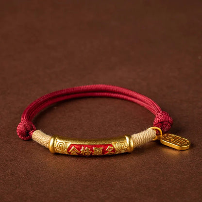 Handwoven Red String Bracelet – Harmony, Strength, and Prosperity | Zen Ara Grove