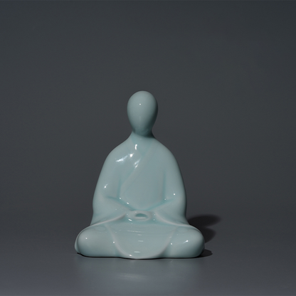 Handcrafted Ceramic Faceless Buddha Mudra Figurines – Embodying Zen Wisdom & Peace | Zen Ara Grove