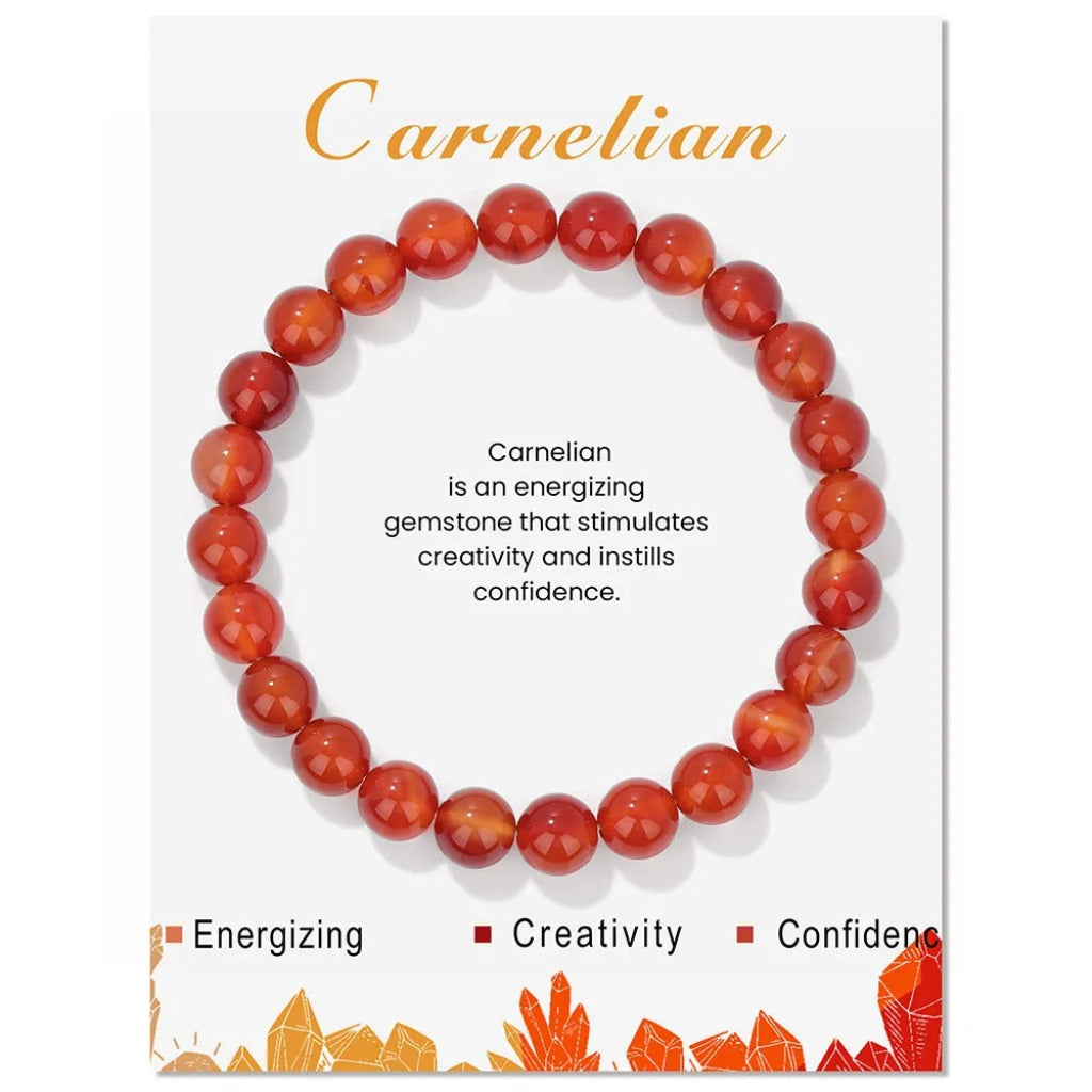 Crystal Beaded Bracelet with Elastic Cord – Handmade Design | Zen Ara Grove