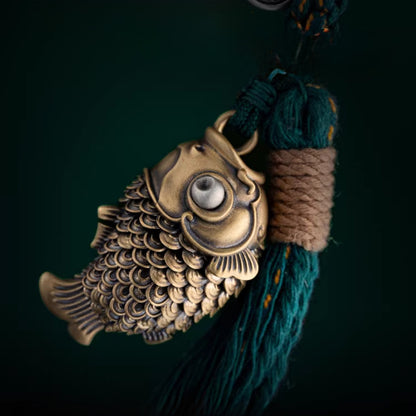 Lucky Koi Fish Pendant – Articulated Moving Tail for Stress Relief | Zen Ara Grove