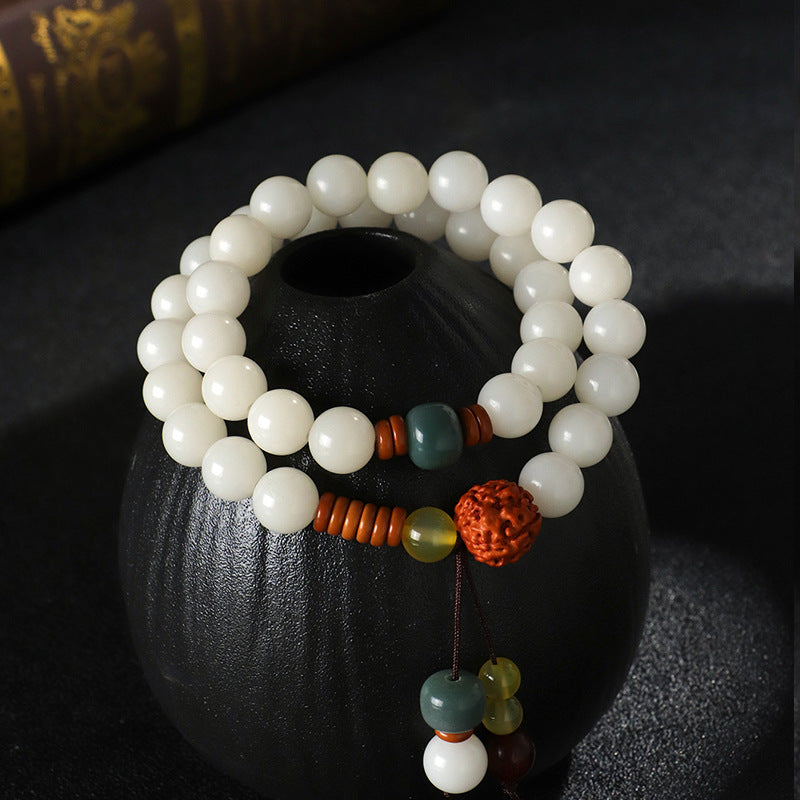 TODAY ONLY! Twin Snow-Circle Bodhi Mala