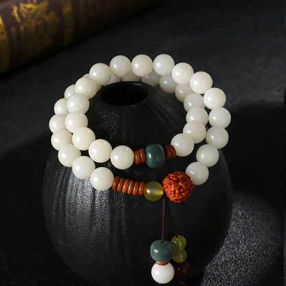 TODAY ONLY! Twin Snow-Circle Bodhi Mala