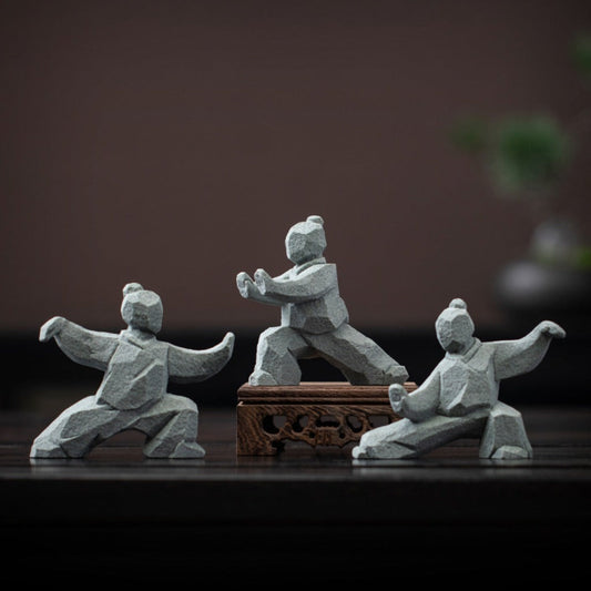 Tai Chi Kung Fu Creative Figurine Set | Zen Ara Grove