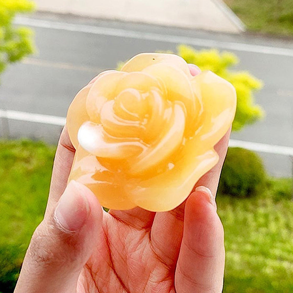 Natural Crystal Rose Ornament – Elegance in Motion, Beauty You Can Hold | Zen Ara Grove
