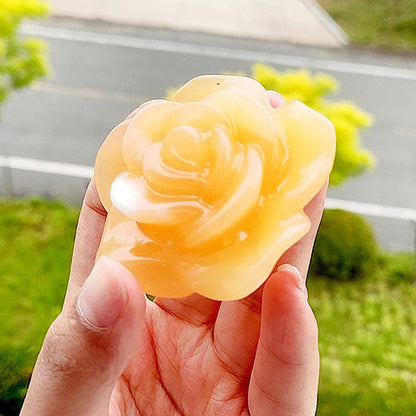Natural Crystal Rose Ornament – Elegance in Motion, Beauty You Can Hold | Zen Ara Grove