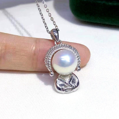 Pearl Buddha Pendant – Peace Begins Within | Zen Ara Grove
