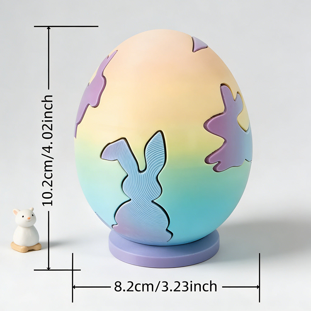 3D Printed Easter Egg Bunny Building Toy – Joy & Creativity | Zen Ara Grove