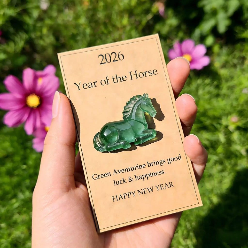 Colorful Phantom Crystal Glass Horse Figurine – A Symbol of Fortune and Vitality | Zen Ara Grove