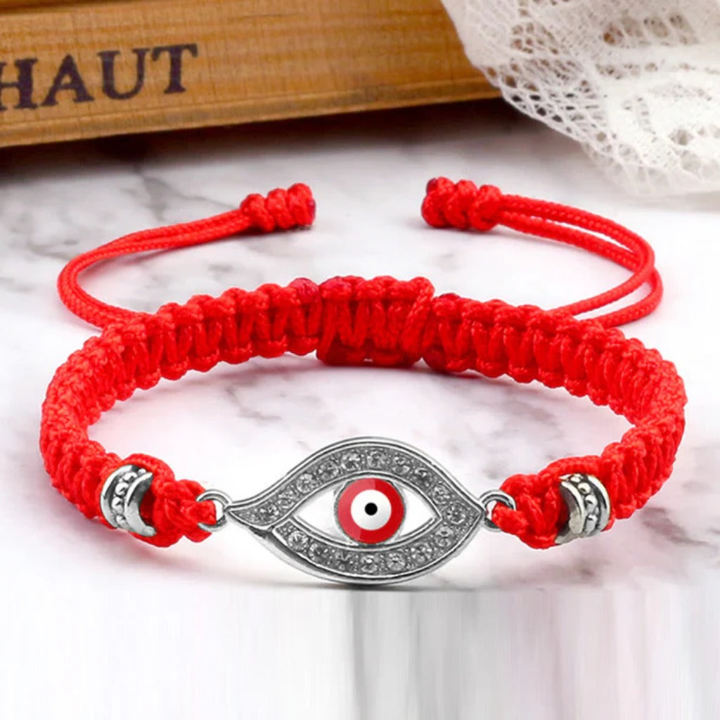 Adjustable Evil Eye Cord Bracelet – Ward Off Negativity, Invite Good Fortune | Zen Ara Grove