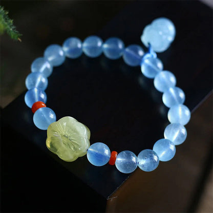 Natural Aquamarine Pixiu Bracelet – The Guardian of Wealth & Fortune | Zen Ara Grove