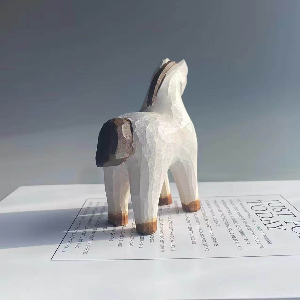 Hand-Carved Wooden Horse Figurine – Timeless Craft and Rustic Charm | Zen Ara Grove