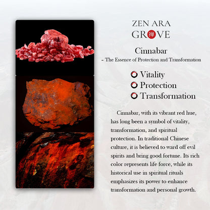 Cinnabar Buddha Head Prayer Bead Bracelet