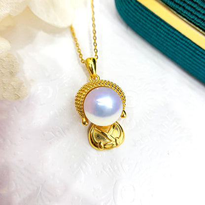 Pearl Buddha Pendant – Peace Begins Within | Zen Ara Grove