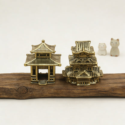Limited Time Offer · Handcrafted Brass Miniature Pavilion Set – Symbol of Serenity and Wisdom | Zen Ara Grove