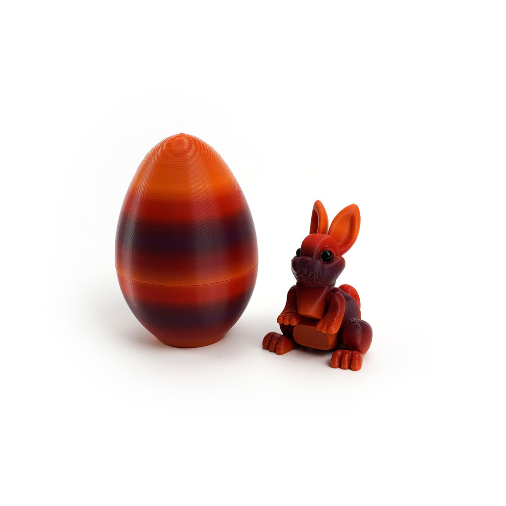 3D Printed Easter Bunny Egg Figurine – Symbol of Hope & Renewal | Zen Ara Grove
