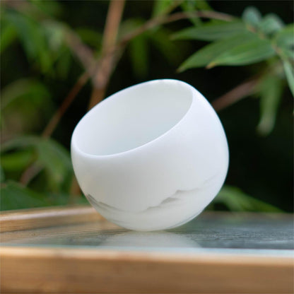 Celadon Mountain Mist Teacup | Zen Ara Grove