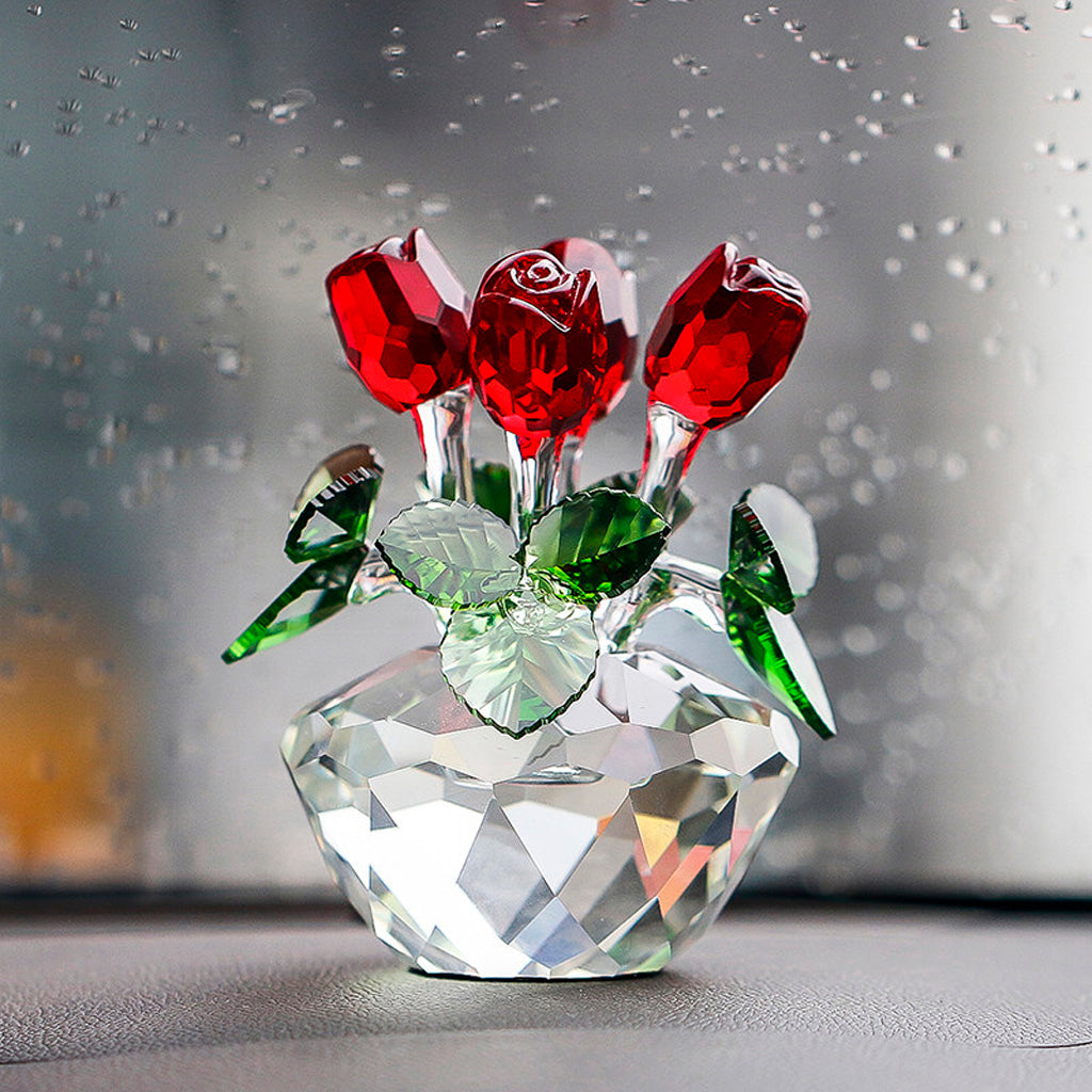 Eternal Bloom Crystal Glass Rose – A Timeless Symbol of Love | Zen Ara Grove