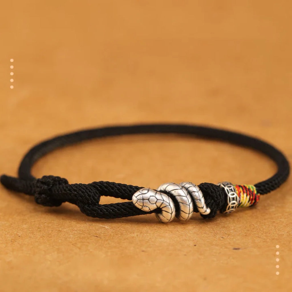 Adjustable 925 Sterling Silver Snake Bracelet – Symbol of Strength, Fortune & Protection | Zen Ara Grove
