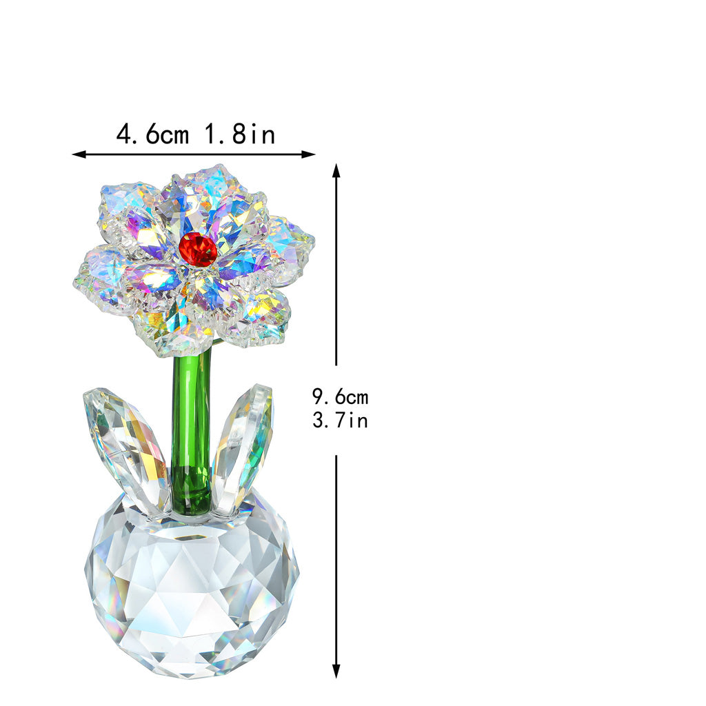Crystal Glass Sunflower – Blooming with Rainbow Light and Endless Warmth | Zen Ara Grove
