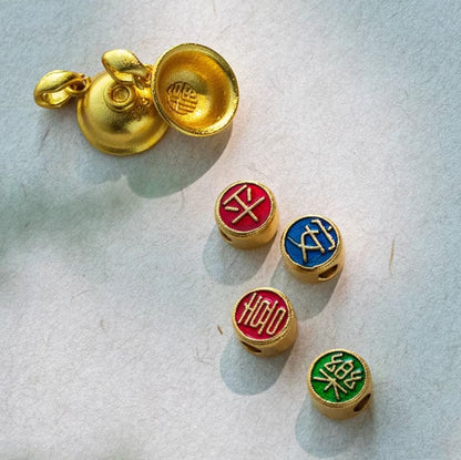 DIY Handwoven Red Cord Bracelet with Gold-Tone Fortune Bead – Make Your Own Lucky Charm | Zen Ara Grove