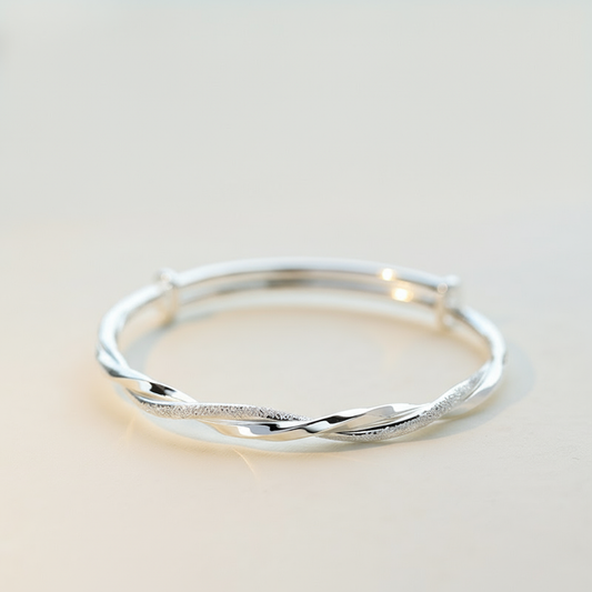 $9.99 Mobius Twist Bangle – Symbol of Infinity and Connection, Adjustable Fit | Zen Ara Grove