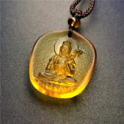 Waterdrop Liuli Buddha Pendant – Symbol of Peace and Blessings | Zen Ara Grove