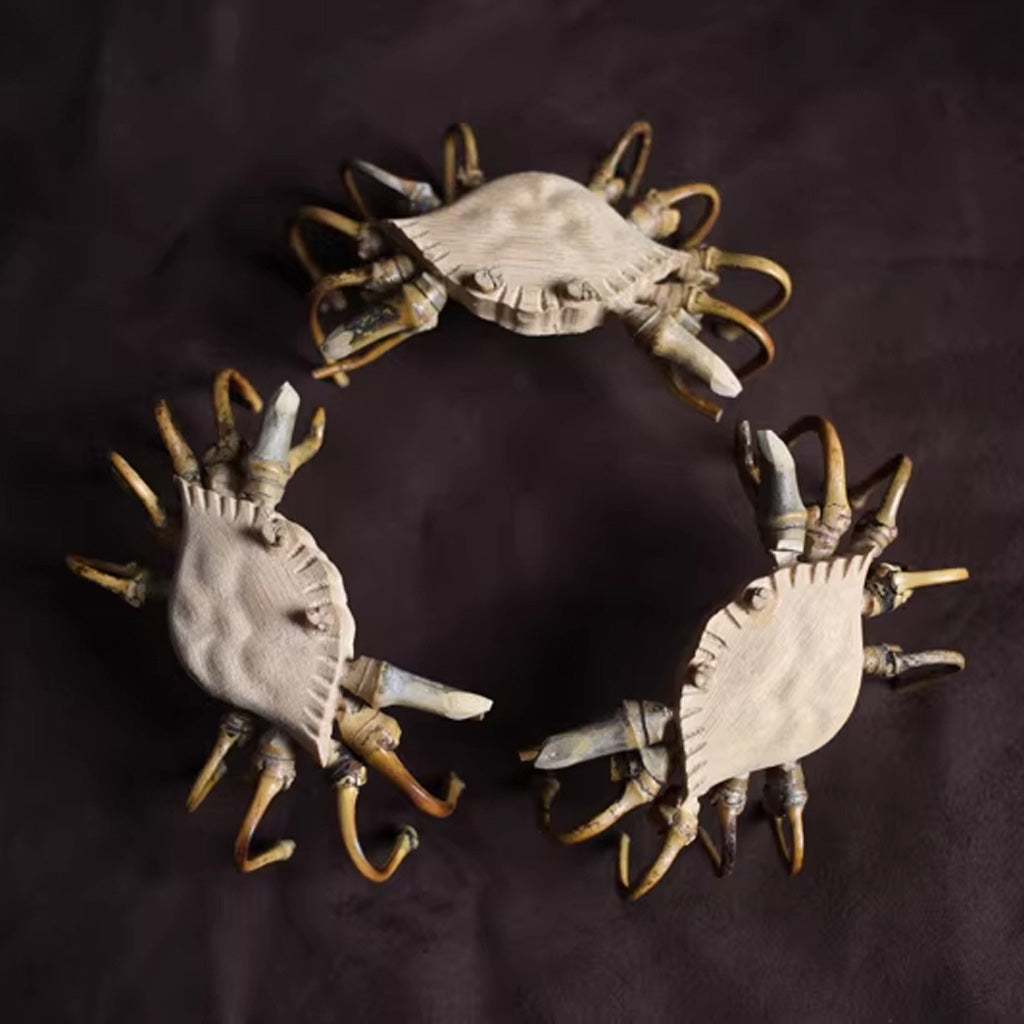 Handcrafted Bamboo Crab Sculpture – Eco-Friendly Symbol of Strength | Zen Ara Grove