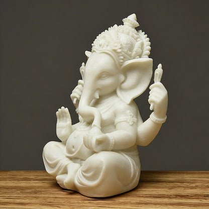 Sandstone Ganesha Statue – Symbol of Wisdom and Good Fortune | Zen Ara Grove