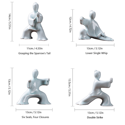 Ceramic Tai Chi Kung Fu Sculpture – The Art of Yin and Yang | Zen Ara Grove