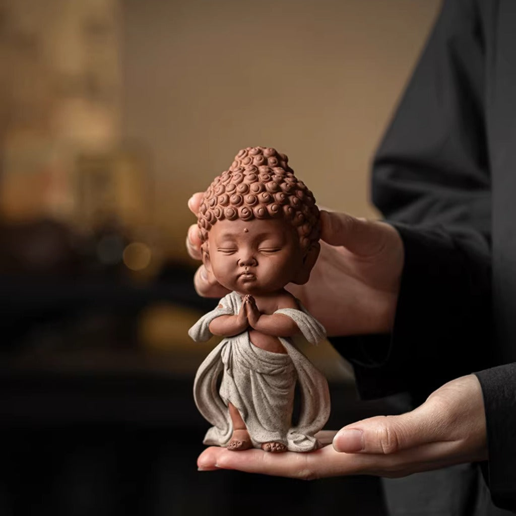 Handcrafted Porcelain Buddha Figurine – Serenity and Cultural Heritage | Zen Ara Grove