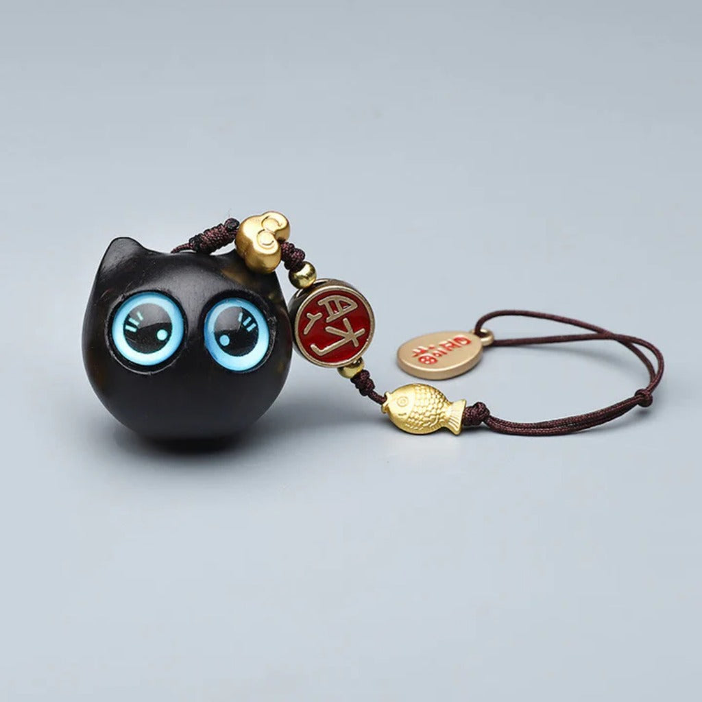 Green Sandalwood Mini Cute Animal Rabbit Cat Deer Whale Prosperity Phone Hanging Decorations| Zen Ara Grove