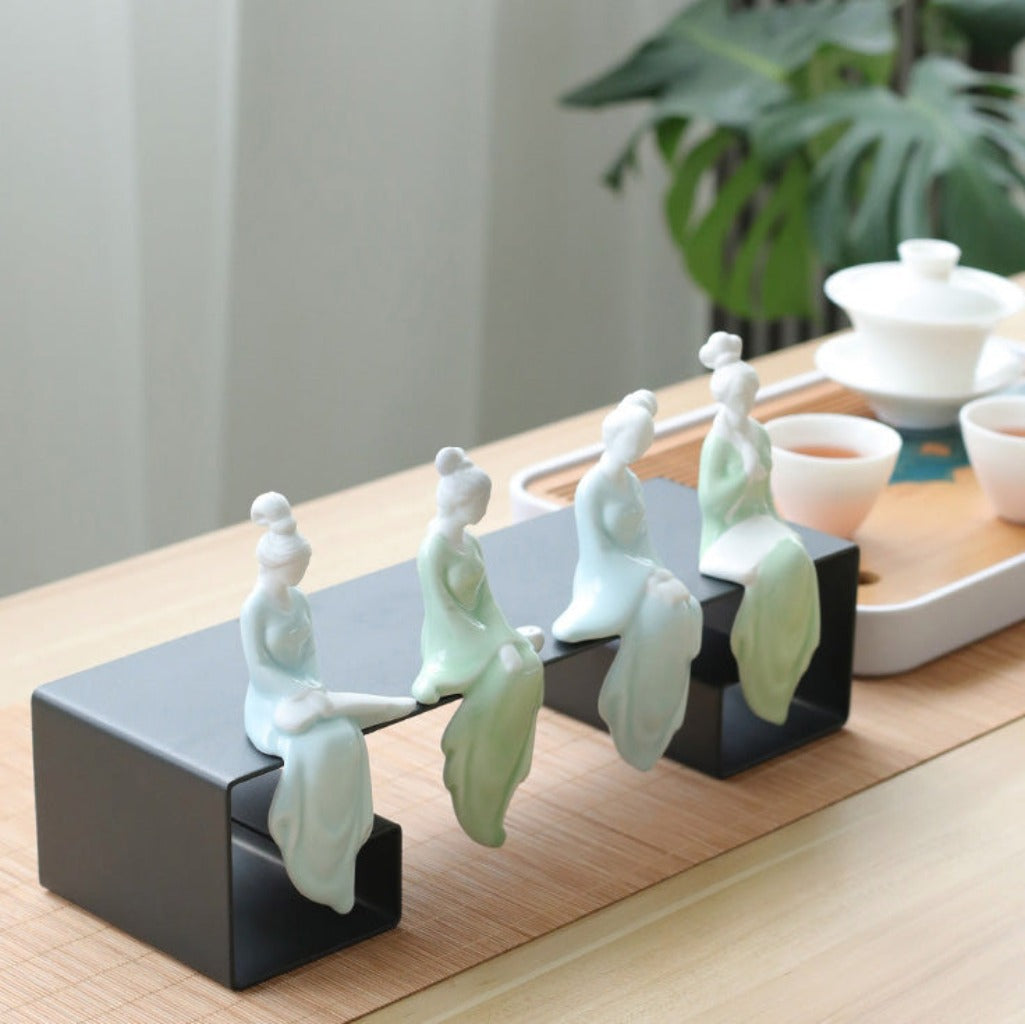 Oriental Classic Beauty Ceramic Figurine – Elegant Art for Home & Collection | Zen Ara Grove