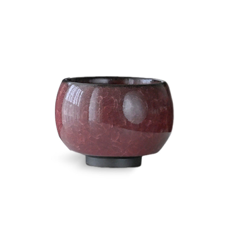 Handcrafted Ceramic Teacup with Unique Ice Crack Pattern | Zen Ara Grove
