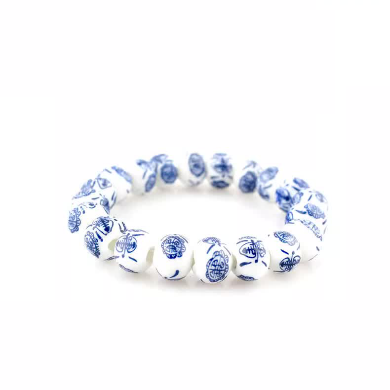 TODAY ONLY! Adjustable Ceramic Bracelet｜Soft Glow & Floral Patterns