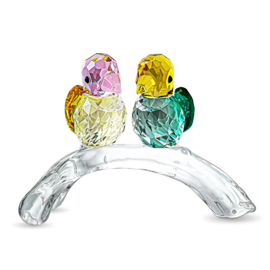 Crystal Glass Bird Figurine – A Graceful Symbol of Companionship | Zen Ara Grove