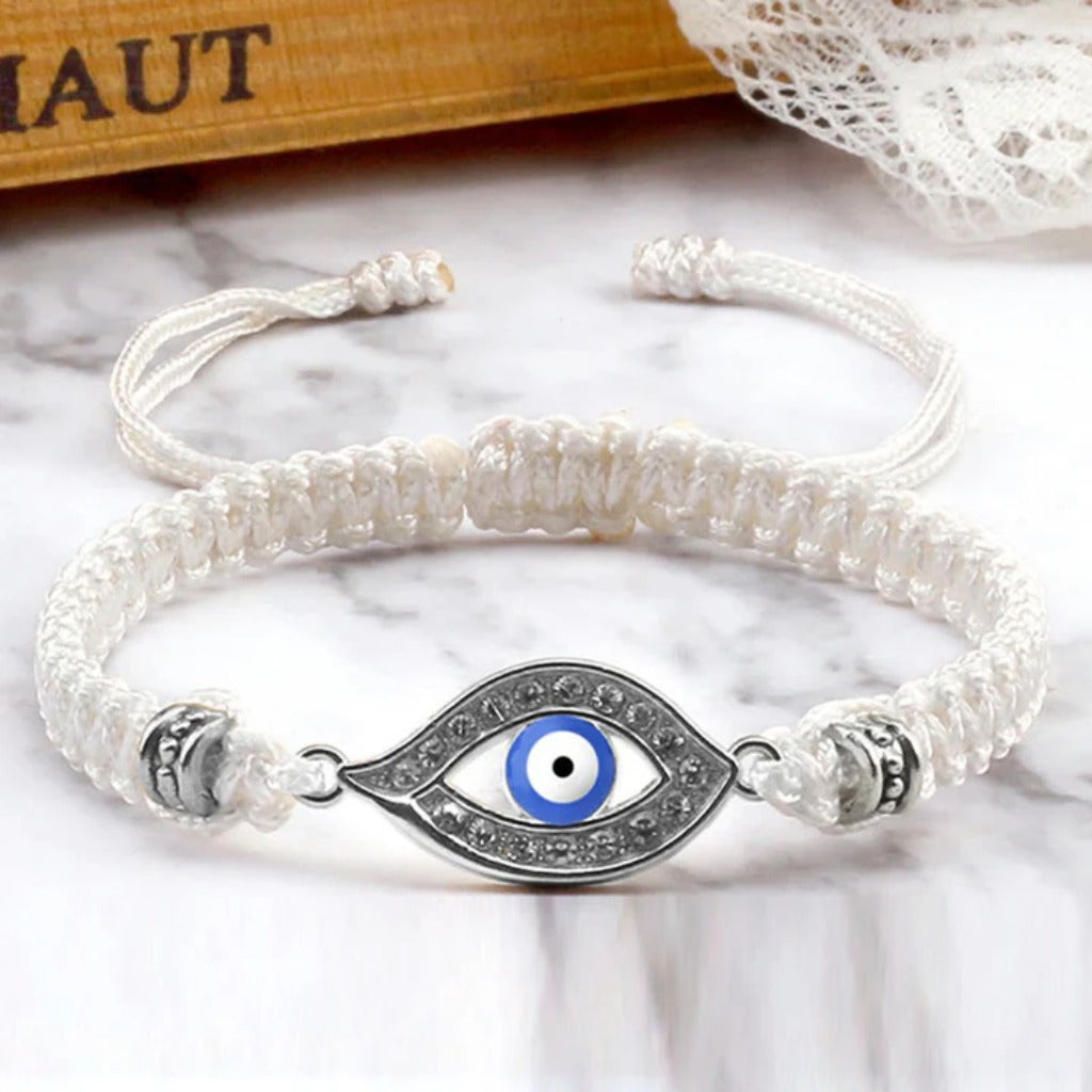 Adjustable Evil Eye Cord Bracelet – Ward Off Negativity, Invite Good Fortune | Zen Ara Grove