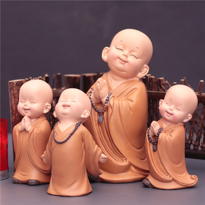 Cute Zen Monk Figurines| Zen Ara Grove