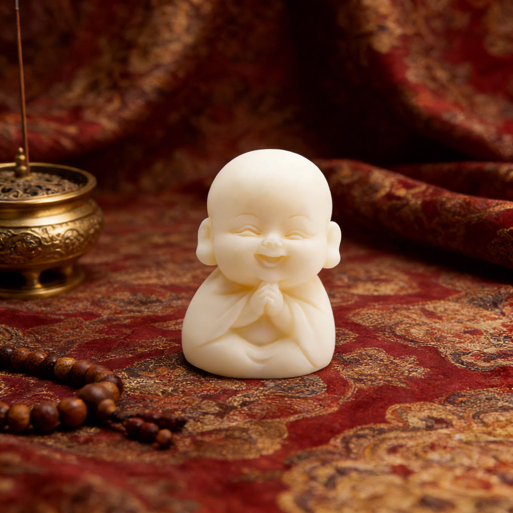 Limited Time Offer · Hand-Carved Tagua Nut "The Four Little Zen Monks" Figurines | Zen Ara Grove