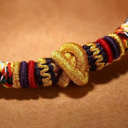 Handcrafted Adjustable Vajra Knot Red String Bracelet – Strength & Protection