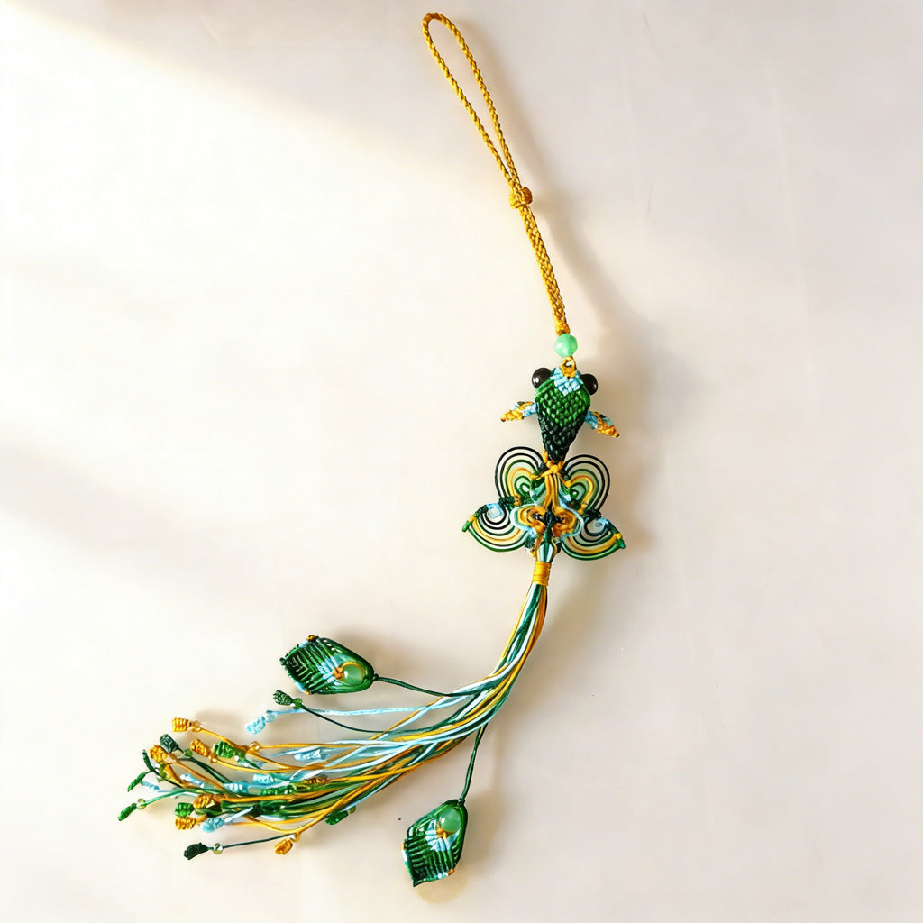 Handmade Chinese Knot Tassel – Koi Fish & Phoenix Tail Design to Sweep Away Worries | Zen Ara Grove