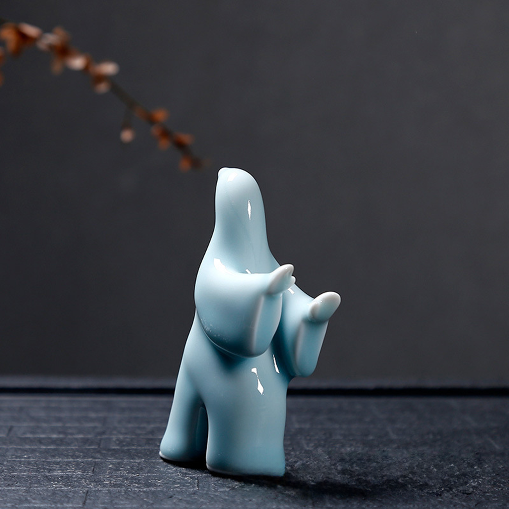 Tai Chi Celadon Figurine – Handcrafted Martial Arts Decor | Zen Ara Grove