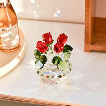 Eternal Bloom Crystal Glass Rose – A Timeless Symbol of Love | Zen Ara Grove