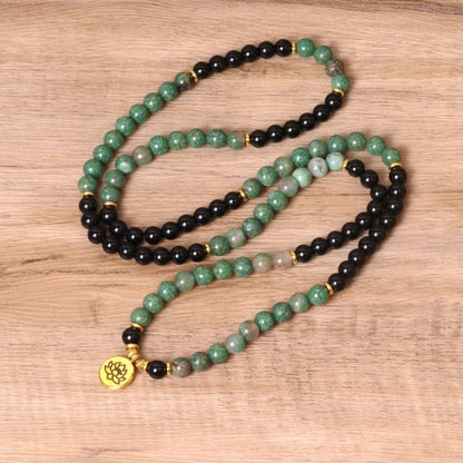 Zen Lotus Mala Bracelet – 108 Beads of Balance & Peace | Zen Ara Grove