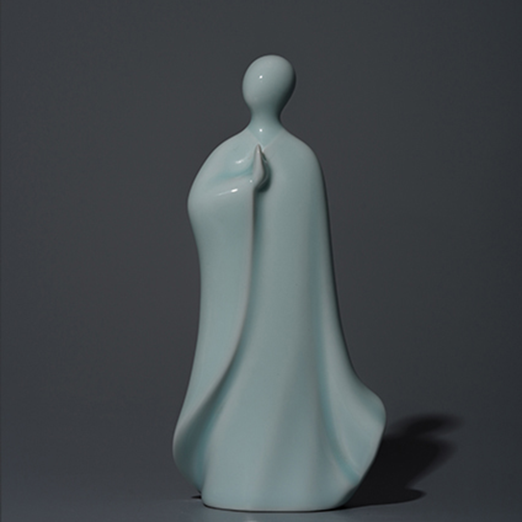 Handcrafted Ceramic Faceless Buddha Mudra Figurines – Embodying Zen Wisdom & Peace | Zen Ara Grove