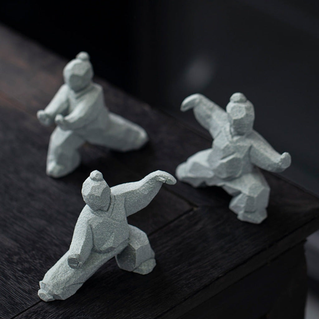 Tai Chi Kung Fu Creative Figurine Set | Zen Ara Grove