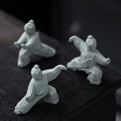 Tai Chi Kung Fu Creative Figurine Set | Zen Ara Grove