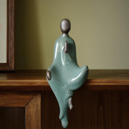 Porcelain Formless Buddha Figurine – Zen Style Mindfulness Sculpture | Zen Ara Grove