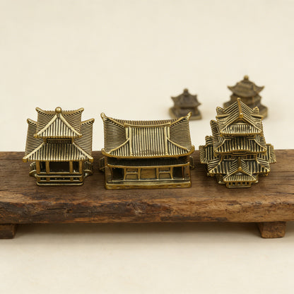 Limited Time Offer · Handcrafted Brass Miniature Pavilion Set – Symbol of Serenity and Wisdom | Zen Ara Grove